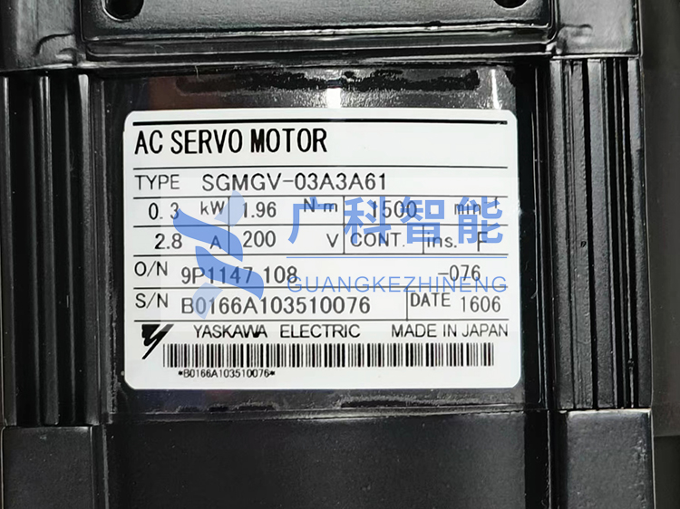 安川機械手300W伺服電機SGMGV-03A3A61 安川機械手300W伺服電機SGMGV-03A3A61